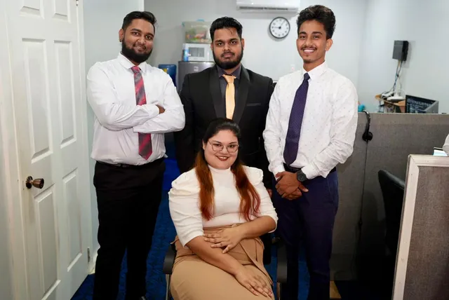 OSS office staff team group photo, Georgetown Guyana office